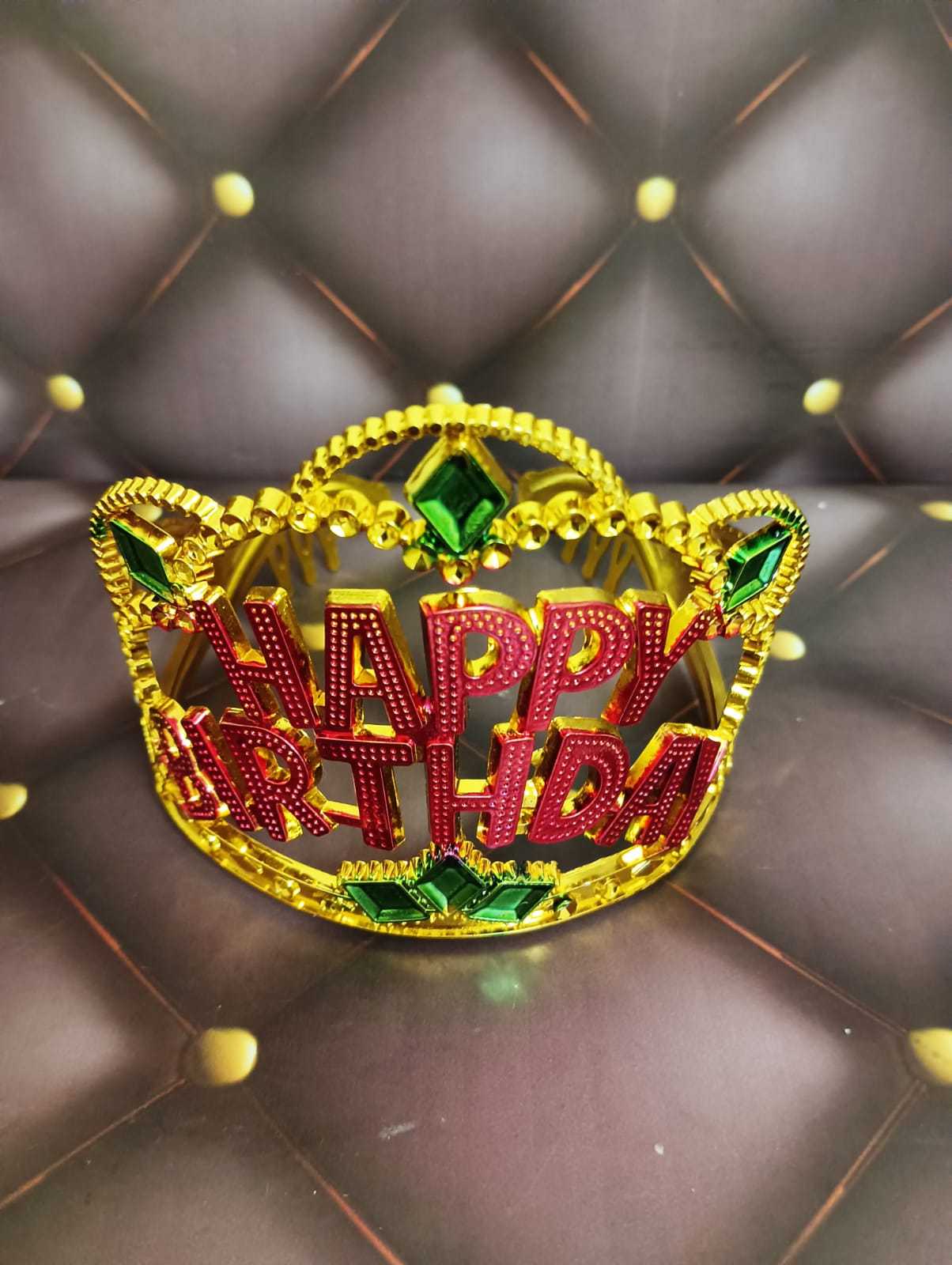 Gloden Color Birthday Crown